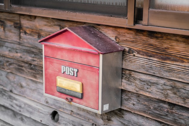 old wooden mailbox